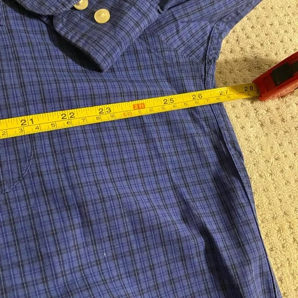 Coach Men's Blue Checkered Casual Shirt - Picture 8 of 13